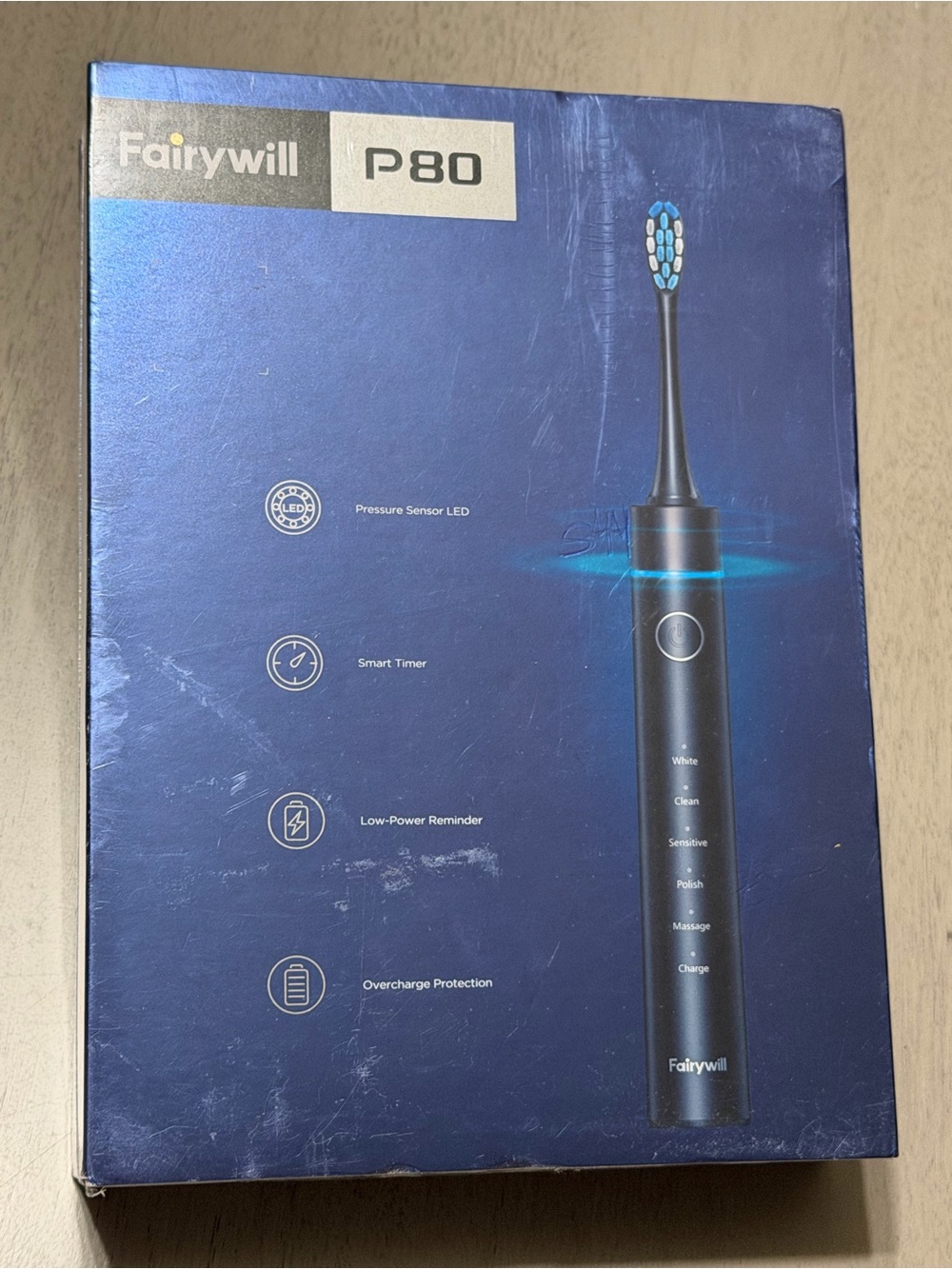 Fairywill P80 Electric Toothbrush - Black
